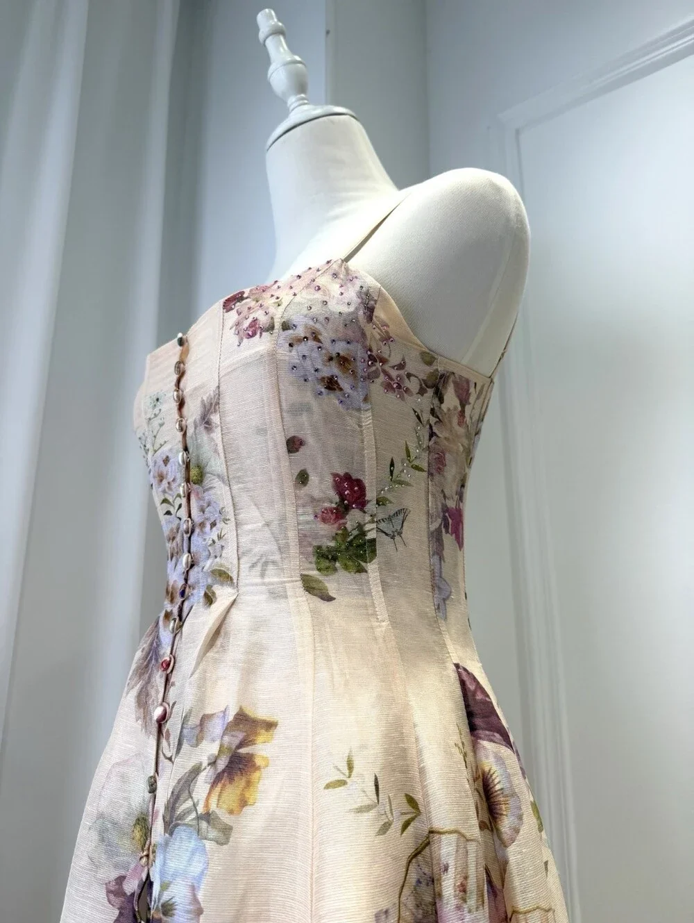 Camilla corset dress with long flared skirt In Adorned in aranjuez - Picture 9 of 15